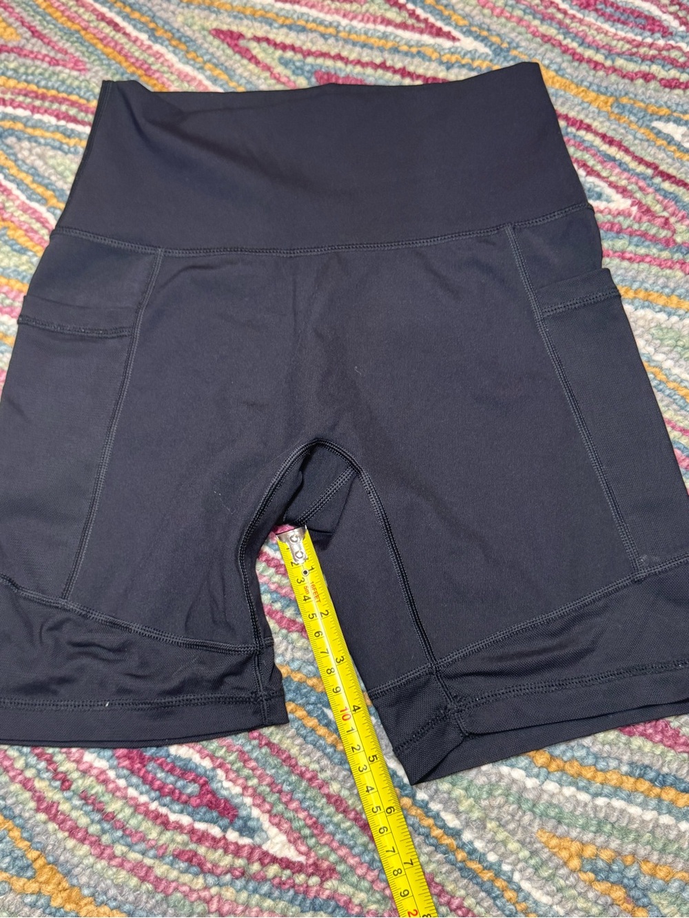 ▪️⚫️ aerie High-Waist Black Bike Shorts with Side Pockets ⚫️▪️ - Picture 9 of 9